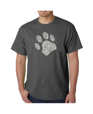 La Pop Art Men's Word Art T-Shirt - Dog Paw