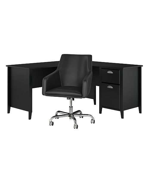 Kathy Ireland Home By Bush Furniture Connecticut L Shaped Desk