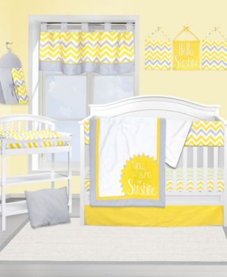 chevron 13 piece crib bedding set