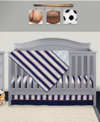 vintage sports crib bedding