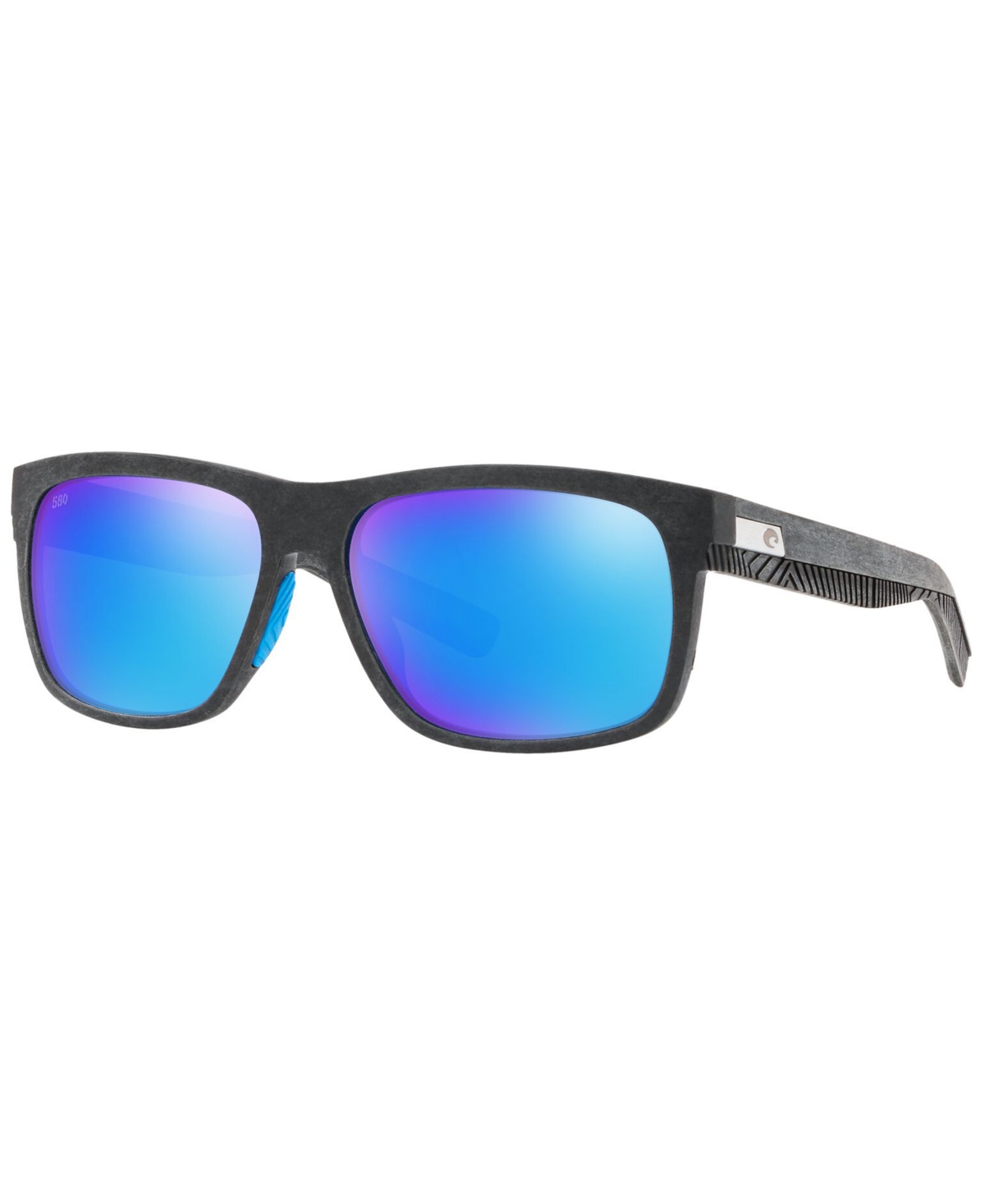 Costa Del Mar Men's Polarized Sunglasses, Baffin 58 In Black,blue