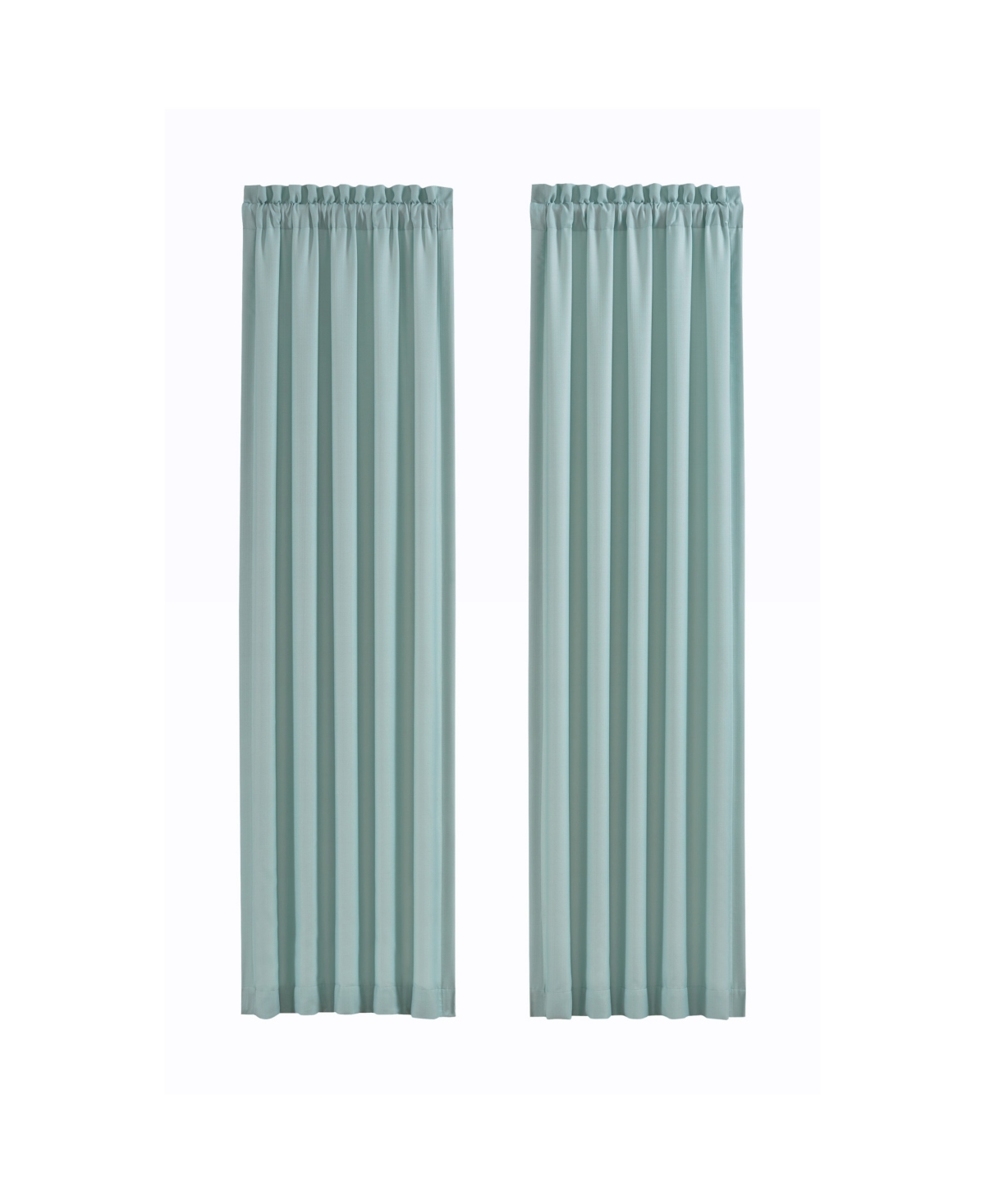 Water's Edge Window Panel Pair, 50" x 84" - Aqua