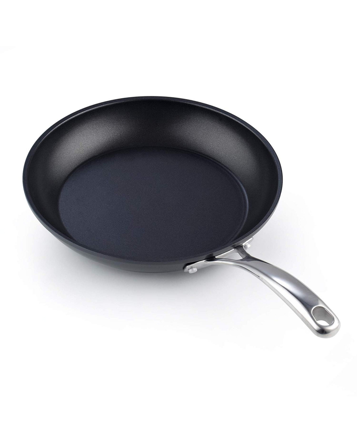 Cooks Standard Frying Omelet Pan, Classic Hard Anodized Nonstick 10.5-Inch Saute Skillet Egg Pan,- Black
