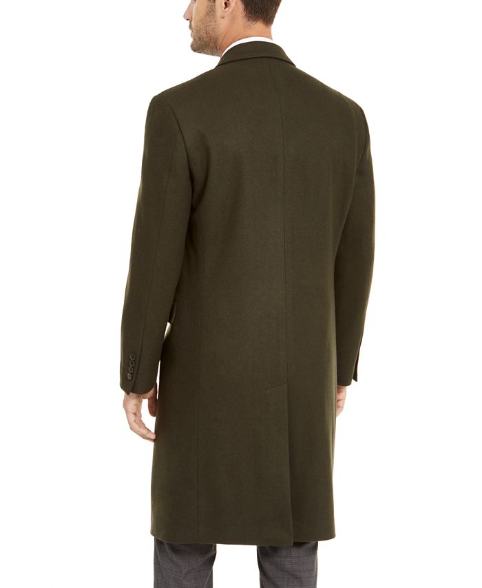 Calvin Klein Men's Monarch X-Fit Slim-Fit Overcoat & Reviews - Coats ...