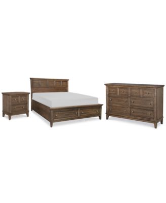 Forest Hills Bedroom Furniture 3-Pc. Set (Queen Storage Bed, Nightstand & Dresser)