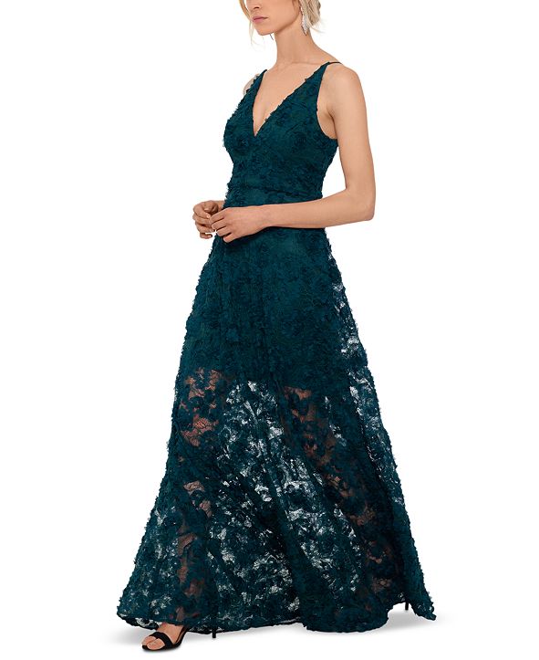 xscape floral lace gown
