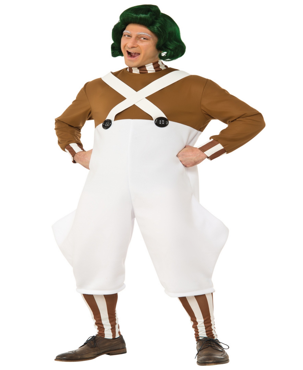Buy Seasons Men's Willy Wonka and the Chocolate Factory: Oompa Loompa Deluxe Costume - White