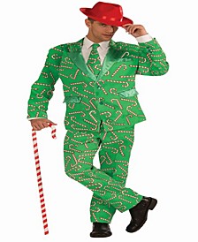 Buy Seasons Men's Christmas - Candy Cane Suit Costume