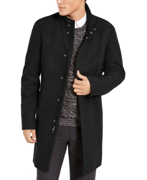 Calvin Klein Men's Mayden Overcoat In Black | ModeSens