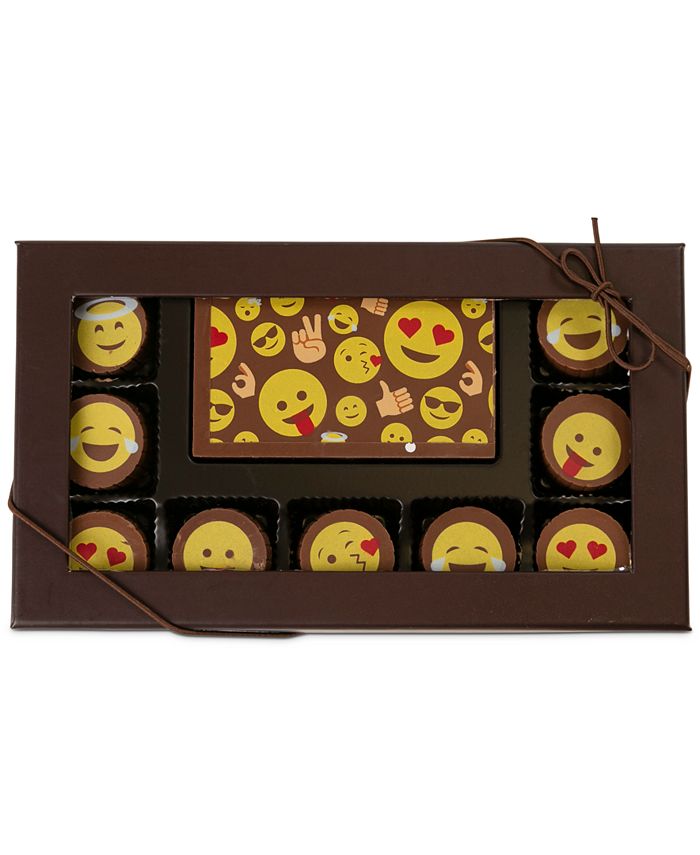 Chocolate Works - 10-Pc. Emoji Gourmet Chocolate Truffles