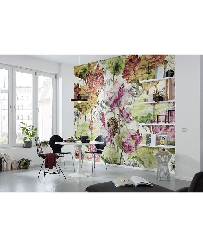 Komar Lotus Wall Mural, 145" x 96" Macy's