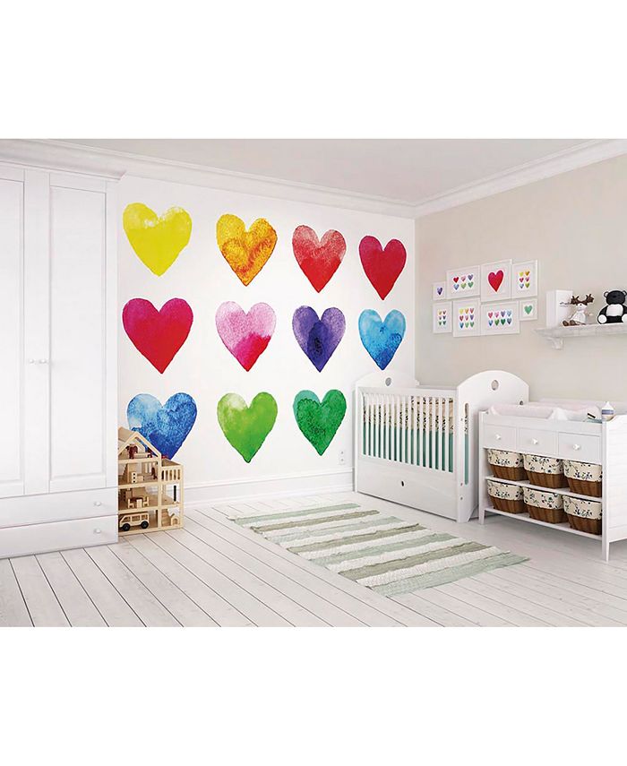 ohpopsi Color My Heart Wall Mural Macy's
