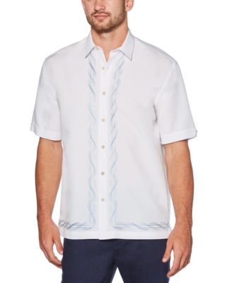 Cubavera - Men's Swirl Pattern Short Sleeve Shirt