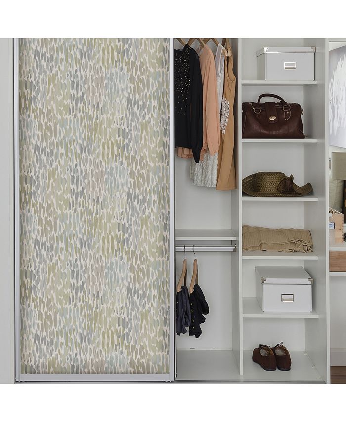 NuWallpaper 20.5" x 216" Blue Make It Rain Peel Stick Wallpaper Macy's