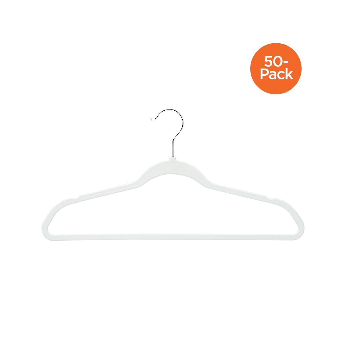 Honey-Can-Do Black Plastic Cascading Collapsible Hangers (20-Pack