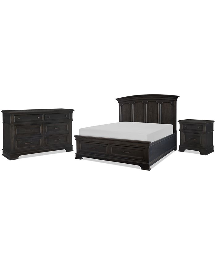 Furniture Townsend Storage Bedroom Furniture, 3Pc. Set (Queen Storage