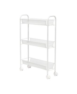 Honey Can Do 3-Tier Mesh Narrow Rolling Storage Cart 