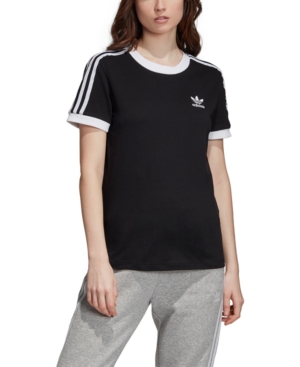 image of adidas Originals Women-s Adicolor Cotton 3-Stripe T-Shirt