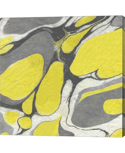 Metaverse Yellow And Gray Marble Ii By Nancy Green Canvas Art 24