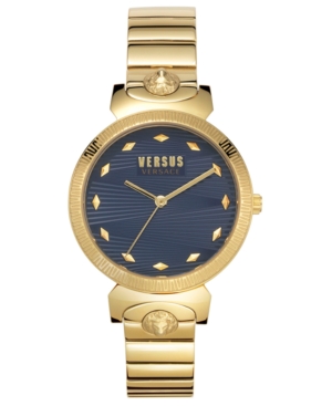 image of Versus by Versace Women-s Marion Gold-Tone Stainless Steel Bracelet Watch 36mm