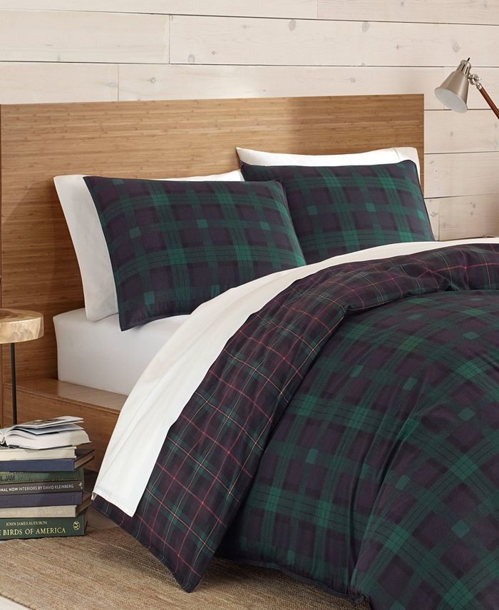 Eddie Bauer Woodland Tartan Green Comforter Set, Twin Macy's
