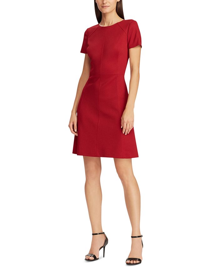 Lauren Ralph Lauren Petite Jersey Short-Sleeve Dress - Macy's