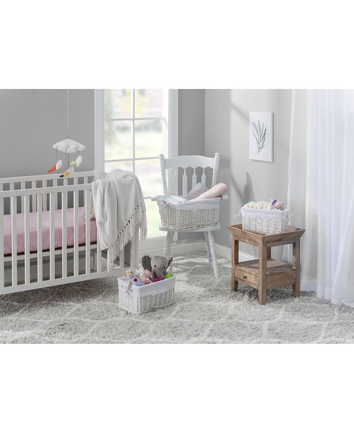 Badger Basket Set of Three Wicker Nursery Baskets with Liners Macy's