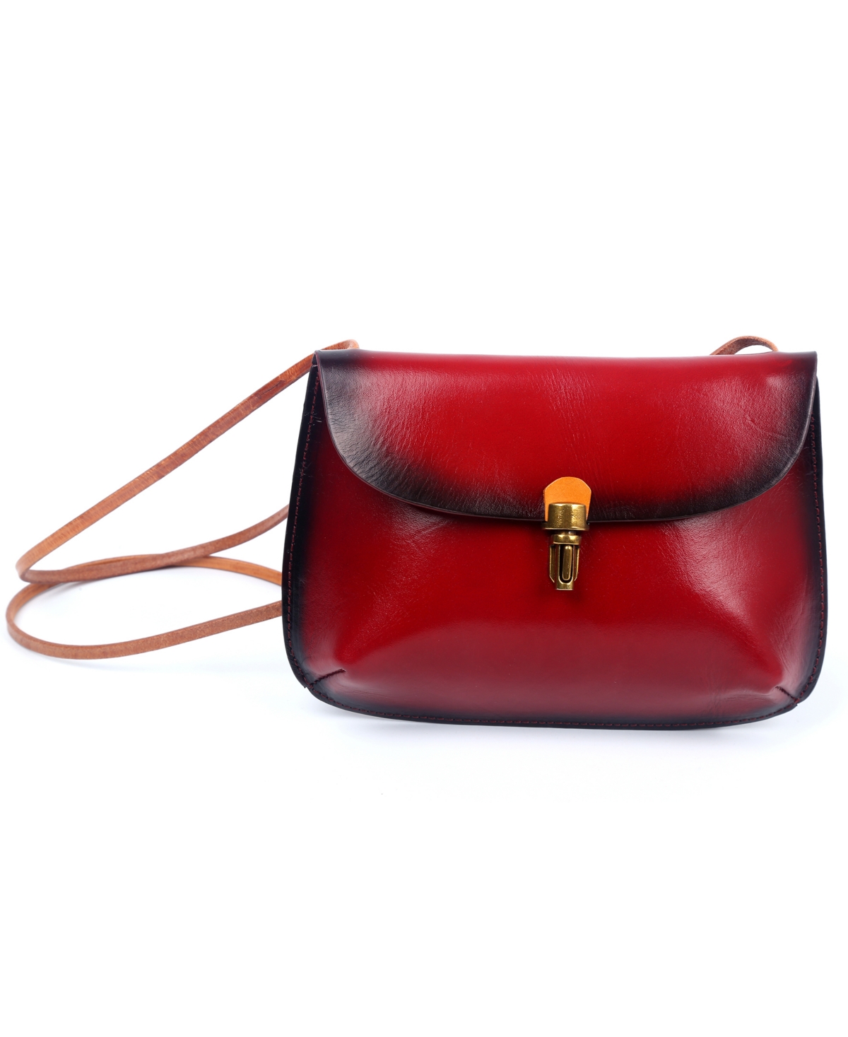 Old Trend Women's Genuine Leather Ada Crossbody Bag - Tomato