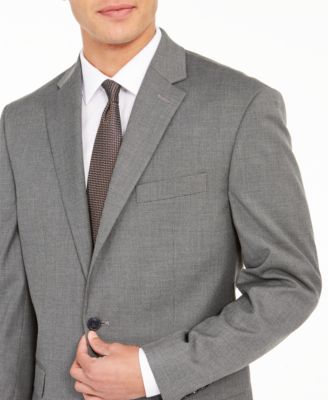Club Room Men's Classic-Fit Micro Grid Stretch Suit