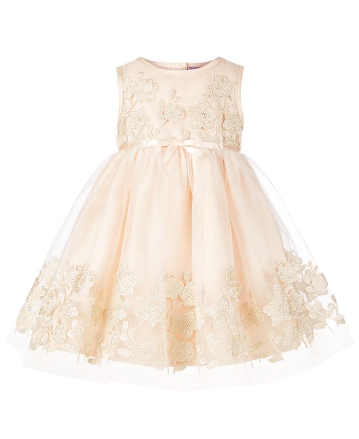 Blueberi Boulevard Baby Girls Floral-Appliqué Dress - Macy's