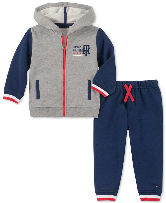 Tommy Hilfiger boys 2 Pieces Hooded Pants Set