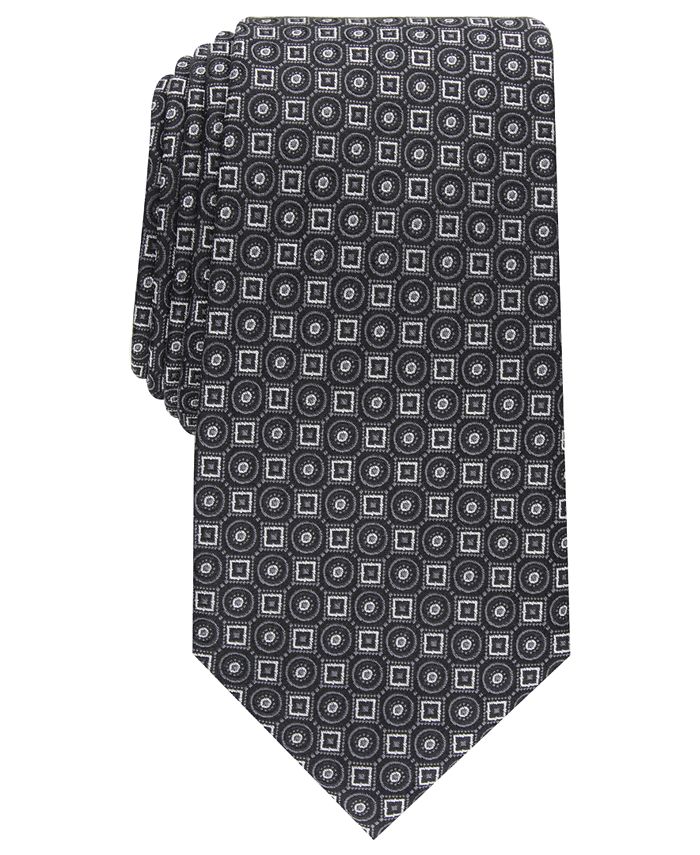 Tasso Elba Men's Classic Neat Silk Tie, Created for Macy's - Macy's