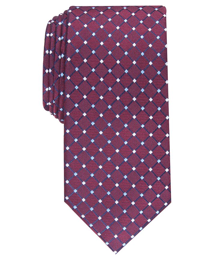 Club Room Men's Classic Grid Tie, Created for Macy's & Reviews - Ties ...