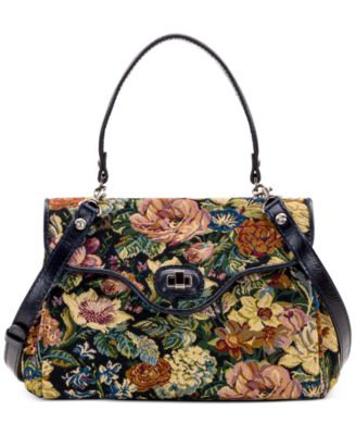 Patricia Nash - Woven Floral Tapestry Verga Satchel