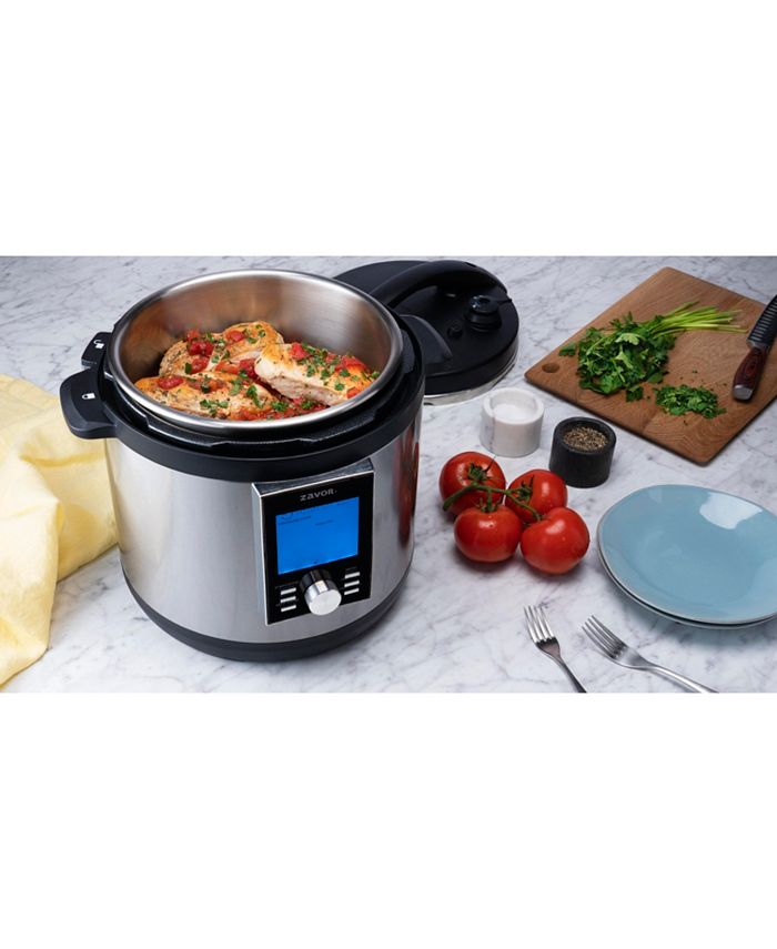 ZAVOR LUX LCD 8Qt. MultiCooker with Americas Test Kitchen MultiCooker Perfection Cookbook