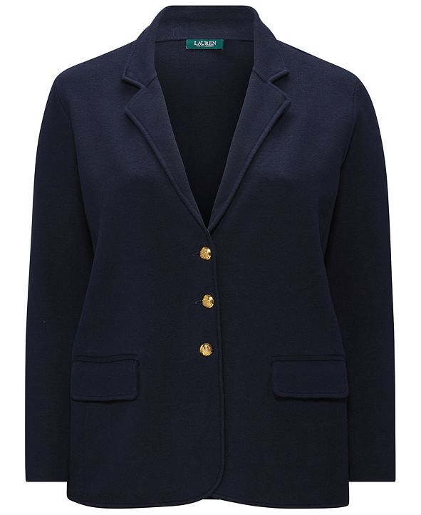 Lauren Ralph Lauren Plus Size Sweater Knit Blazer & Reviews Jackets