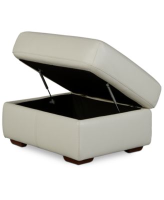 Furniture - Jaspene 30" Leather Storage Ottoman