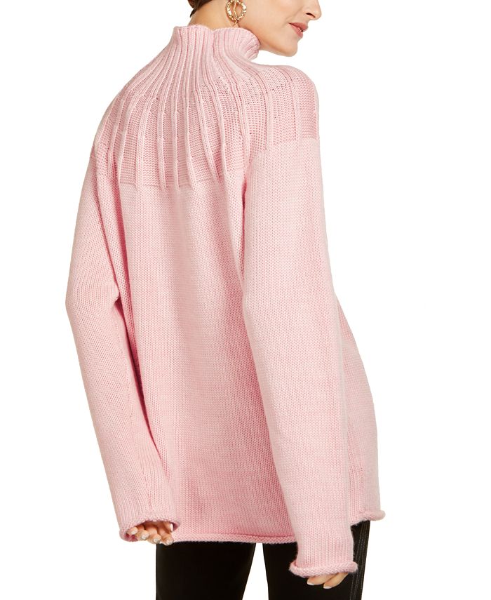 Escada Wool RibbedYoke Turtleneck Sweater Macy's