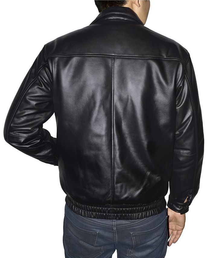 Victory Sportswear Retro Leather Men's Bomber Jacket Macy's