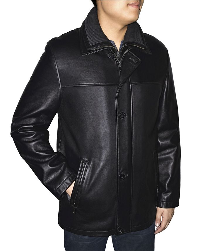 Victory Sportswear Retro Leather Men's Double Collar Car Coat - Macy's