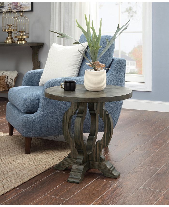 Coast to Coast - Orchard Park Round Accent Table, Quick Ship