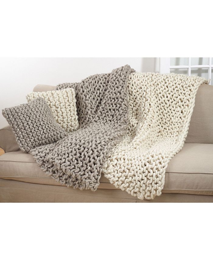 Saro Lifestyle Chunky Knit Throw Macy's