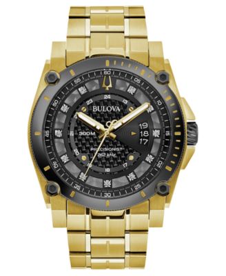 bulova women's precisionist diamond accent watch