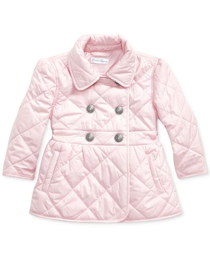 Polo Ralph Lauren Baby Girls Plain Weave Quilted Jacket & Reviews ...