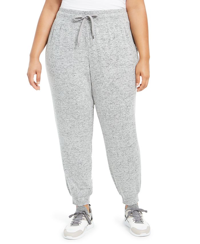 Ideology Plus Size Knit Jogger Pants, Created for Macy's - Macy's