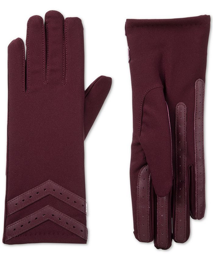 Isotoner - Women's SmartDri Smartouch 3 Button Length Chevron Gloves main image 0