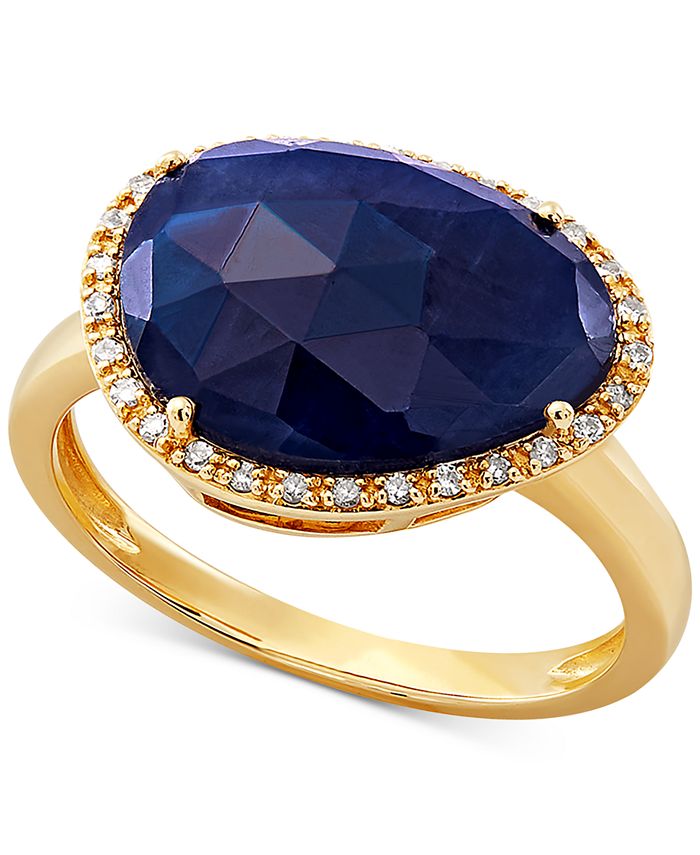 Macy s Sapphire 5 5 8 ct. t.w. Diamond 1 10 ct. t.w. Ring in