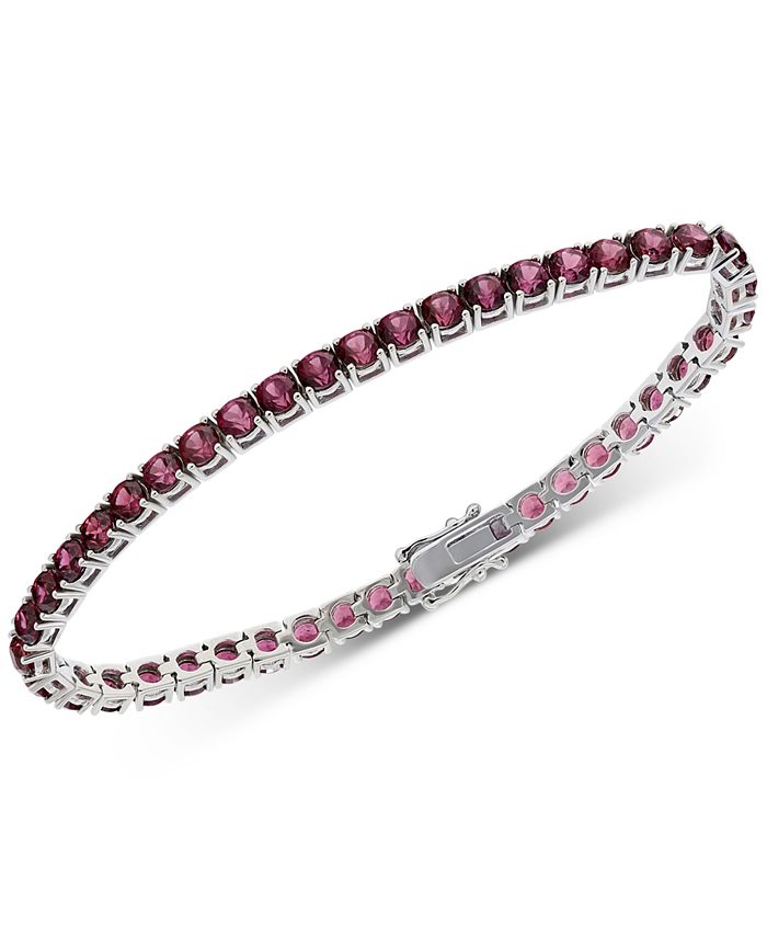 Macy s Rhodolite Garnet Tennis Bracelet 14 ct. t.w. in Sterling