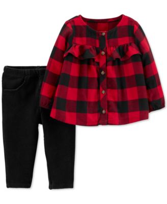 buffalo plaid pants baby