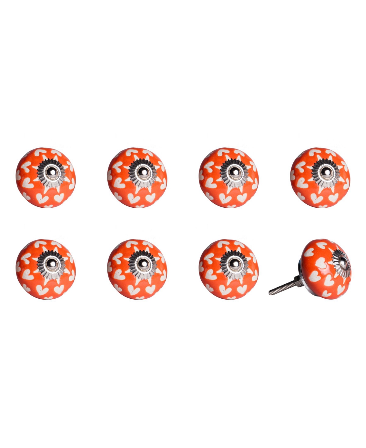 Knob-It Handpainted Ceramic Knob Set of 8